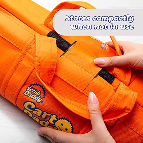 Scrub Daddy Cart Daddy - Trolley Taschen für Einkaufswagen, 3 Stück Einkaufstaschen, Ersetzen Tragetaschen mit Heavy Duty Wiederverwendbare, Faltbare Stoff Organizer Taschen für Lebensmitteleinkauf