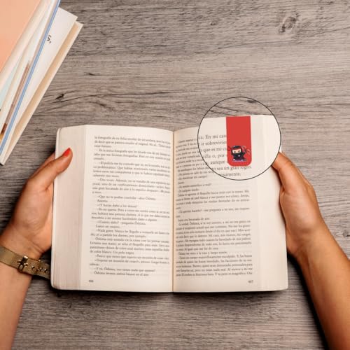 Image of Zesta Magnetic Bookmark Set of 7 | Aesthetic Book Mark for Reading | Cute Anime Bookmarks for Kids, Students | Book Accessories for Novels, Gifts for Readers(Quirky Magnetic Bookmarks, 9X2.5 Cms)