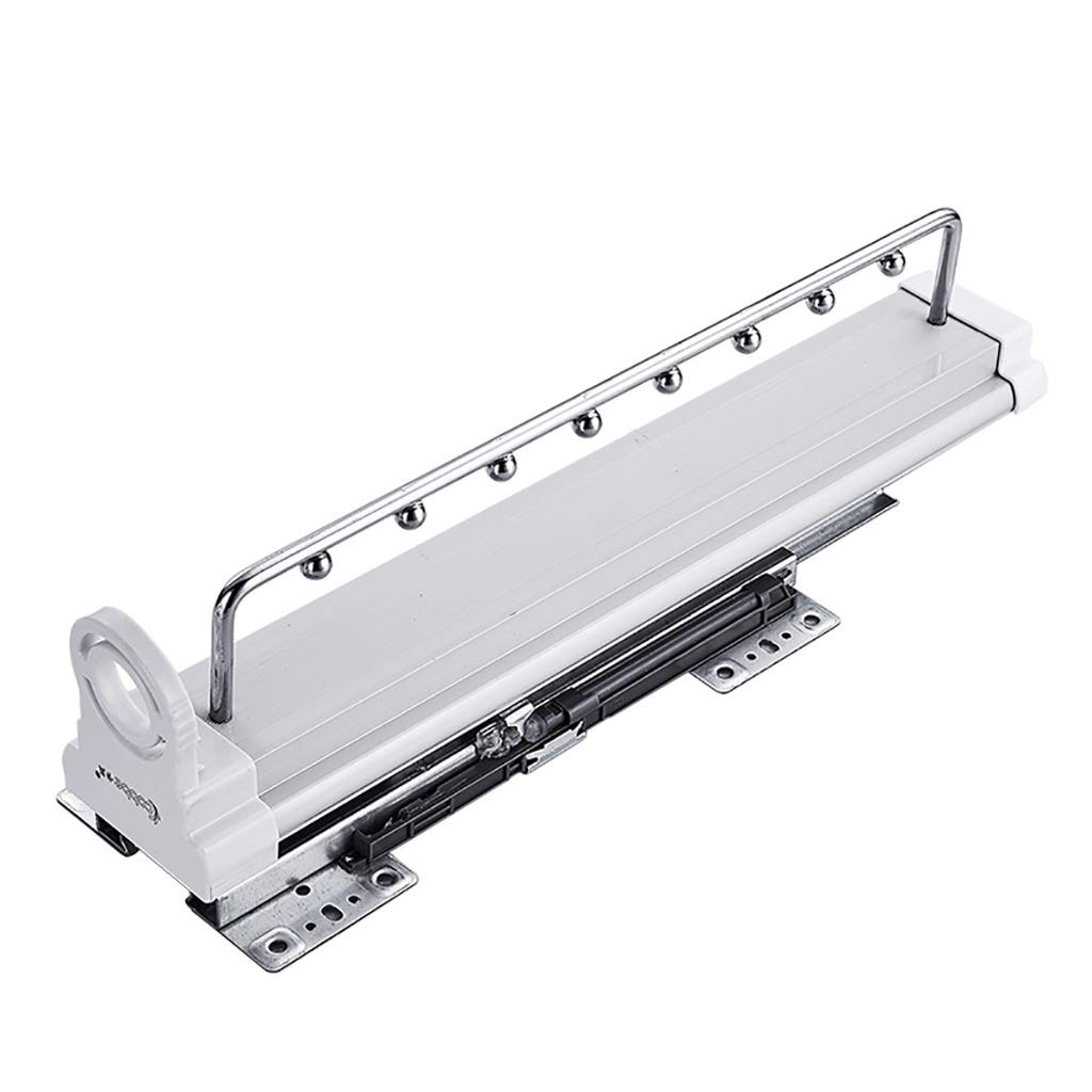 Szafa wyciągnięta szyna wieszakowa, rozkładany wieszak na ubrania z tłumikiem, stojak na organizator szafy -14/18 cali (rozmiar: 35,6 cm) LWX