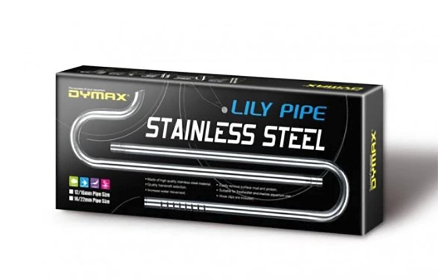 Dymax Stainless Steel Lily Pipe Set 12/16 mm