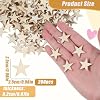 200 PCS Wood Stars for Crafts,1 Inch Wooden Stars Unfinished Wood Star Cutouts Woods Star Ornaments for DIY Art Crafts Wedding Party Decorate Wooden Flags Making #2
