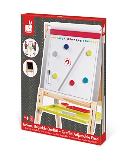 Janod- Lavagna di Legno con Piedini Regolabili