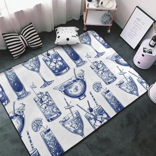 Tapis absorbant verres à cocktail vintage doux antidérapant multi-usage - 5