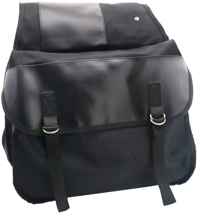 Motorcycle Saddle Bag Universal Motorbike Travel Saddlebags Scooter Side Bag for Harley Sportster Honda Yamaha Suzuki Kawaski Black SYV-YMC0013