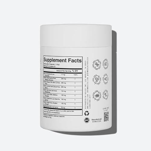 Miniatura 2 de Cápsulas diarias para la salud intestinal  Suplemento natural 8 en 1, bálsamo de limón, hinchazón y alivio de gases, reparación de revestimiento