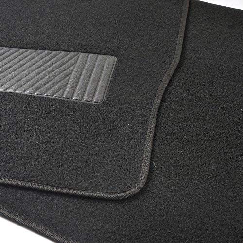 Bdk Interlock Car Floor Mats - Secure No-Slip Technology For Automotive Interiors - 4Pc Inter-Locking Carpet (Black) (826942129223) #TOP6