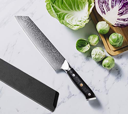 Damascus Chef Knife 8 Inch Japanese Kitchen Knife VG10 Professional Japanese Chef Knife 67-Layer High Carbon Stainless Steel Gyuto Knife - Image 4