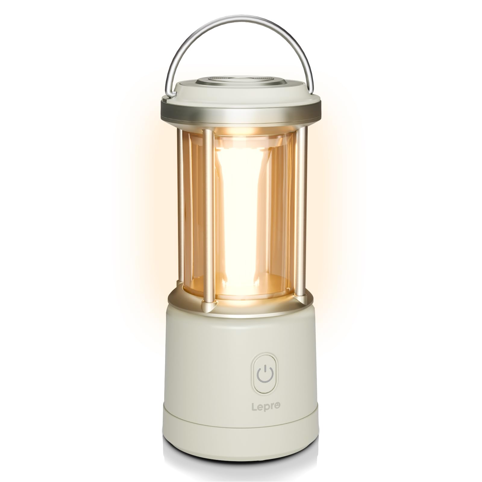 Lepro White Camping Lantern, 1100 Lumen Camping Light Battery Powered, Dimmable 5 Modes, Warm & Cool Light, Aa Battery Lantern For Power Cuts, Tents, Fishing, Emergency (Aa Batteries Not Included)