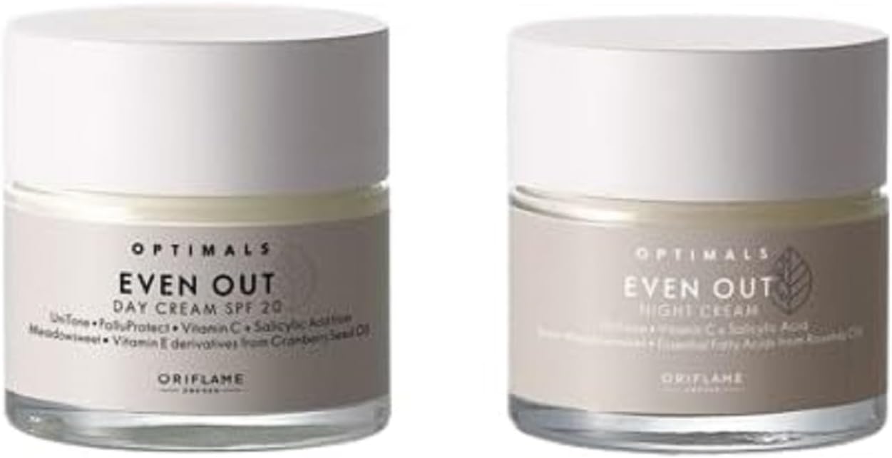 optimals even out day cream SPF 20-50 ml and even out night cream - 50 ml - COMBO
