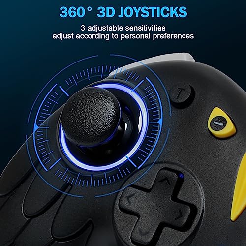 Stoga Wireless Switch Controller, Cool Eagle Pro Controller For Switch/Lite/Oled, Gaming Controller Gamepad With Wake-Up,Dual Vibration,Gyro Axis,Adjustable Turbo & Programmable Function #TOP5