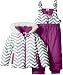 U.S. Polo Assn. Girls' Toddler Girls' Zig Zag Patterned Puffer Pram