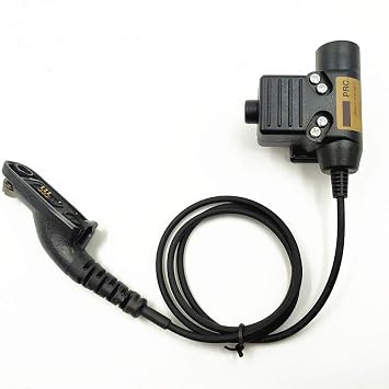 ArmorMason U94 PTT System Compatible with Peltor Comtac and Compatible with Motorola APX6000 Military/NATO-US Wired