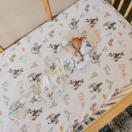 Image of Premium Fitted Knit Crib Sheet /Toddler Sheet Boone by Copper Pearl