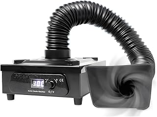 Purificador de Humo de Escritorio, Elemento de Filtro de 3, Purificador de Humo para Reparación de Teléfonos Móviles, Purificador de Humo de Escape para Soldadura y Soldadura.