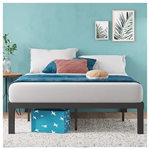 Zinus Luis Quick Lock 14 Inch Metal Platform Bed Frame / Mattress Foundation / No Box Spring Needed, Queen
