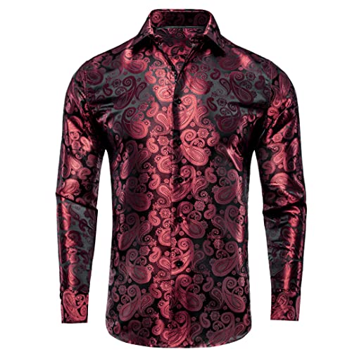 Chemise manches longues soie homme jacquard Suwequest le cadeau idéal Cy-1611