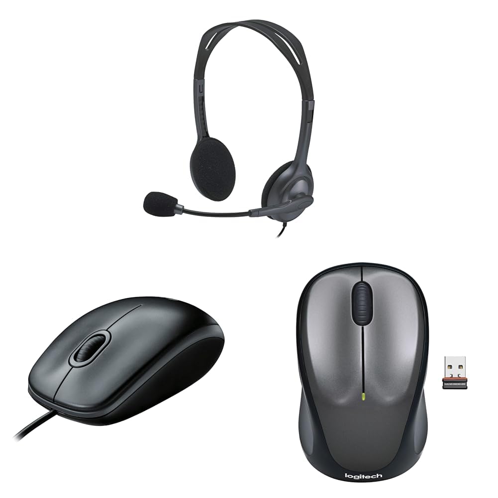 Logitech H111 Wired On Ear Headphones with Mic Black-picture-28