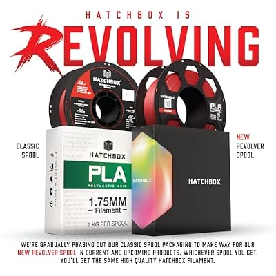 HATCHBOX 1.75mm Apple Sauce PLA 3D Printer Filament, 1 KG Spool, Dimensional Accuracy +/- 0.03 mm, 3D Printing Filament