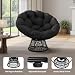 GarveeHome Ergonomischer Papasan Sessel aus Rattan mit dickem Komfortkissen, stabilem Stahlrahmen & 360° Drehfunktion – Perfekt für Wohnzimmer, Schlafzimmer, Leseecke oder Lounge