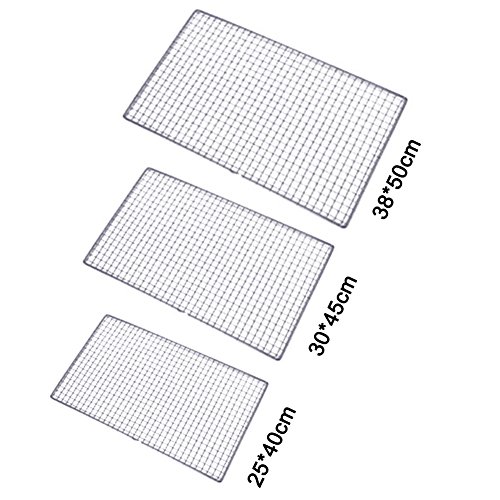 Qkds Bbq Grill, Stainless Steel Mesh Bbq Grill Grate Grid Wire Rack Cooking Replacement Net, Works On Smoker,Pellet,Gas,Charcoal Grill, For Camping Barbecue Outdoor Picnic Tool, 25*40Cm #TOP5