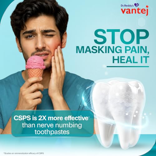 Image of Vantej : Sensitivity Protection Toothpaste| 100 Grams| Gives Long Lasting Sensitivity Protection And Tooth Sensitivity Healing| Dentist Recommended| Desensitizing Toothpaste| Braille Enabled Pack