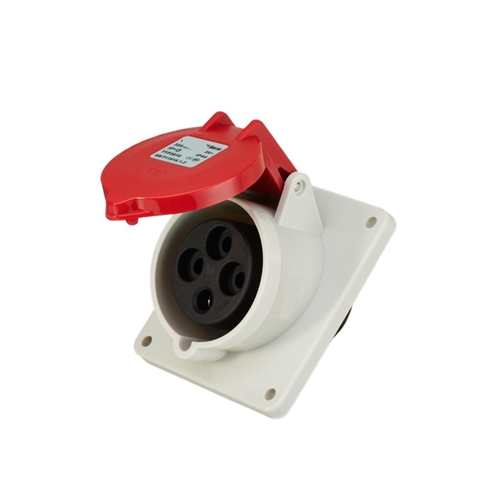 Enchufe industrial impermeable CEE 32A con toma de 4 núcleos para luz y oscuridad