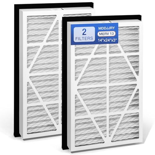 MDDJJRY 2Pack 14x24x3 MERV13 air Filter Pleated Whole House Return Grille Filter Replacements are perfectly compatible with the Zephyr VGF Series 14x24x3 Whole House Return Grille Filter by MDDJJRY - Used condition - US$81.22