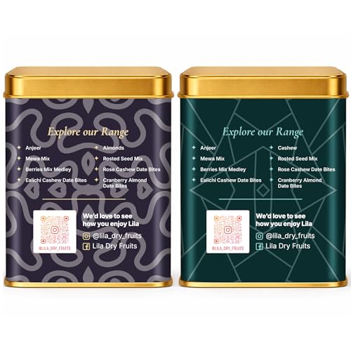 Image of LILA DRY FRUITS Cashew Almond Dry Fruit Combo Pack 250 g x 2 | Crunchy Kaju Badam Mix for Daily Snacking, Protein Rich Nut Mix for Energy, Healthy DryFruits for Home Office Perfect for Gifting