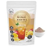 Mango Bubble Iced Tea Instant Powder Mix - 1kg (33 Drinks) | For Iced Tea, Boba Tea, Ice Blended Smoothies and Sorbet | Authentic Taiwan Recipe | No Fat, No Preservatives by Moriyama Teahouse