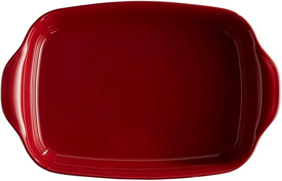 Emile Henry Oven Container Rectangular 42.5 x 28 cm Red/Burgundy
