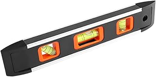 COYOUCO Leveler Tool, 225Mm Magnetic Box Level Torpedo Level, 3 Different Bubbles 45Â°/90Â°/180Â°Measuring Shock Resistant Torpedo Level