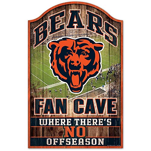 NFL Chicago Bears Fan Cave Wood Sign, 11