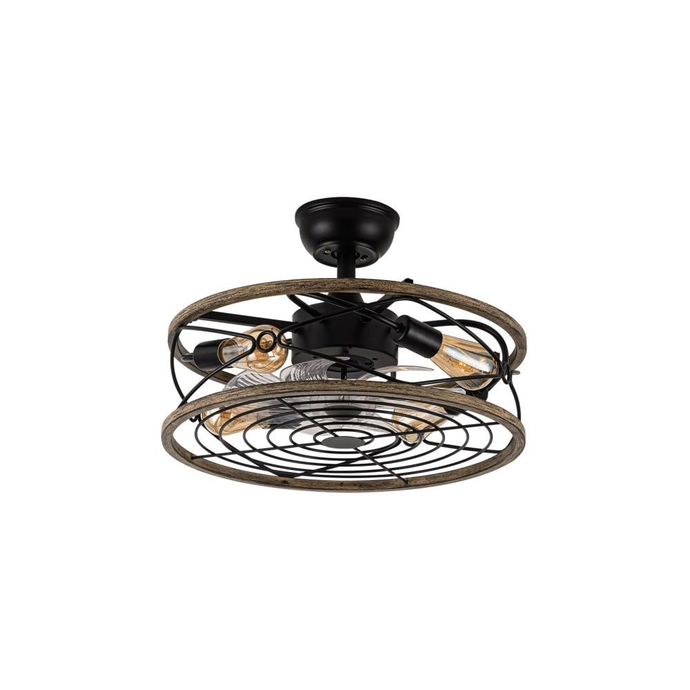 ABRILA ventilador de techo Ventilador DC 4xe27 Arcadia negro 8 Aspas