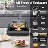 CUSIMAX 1500W Hot Plate, Portable Infrared Electric Stove for Home with 7 Speed,Ceramic Countertop Stove Sensor Touch,Kids Safety Lock and Timer,Compatible for All Cookwares #3