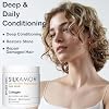 Hair Protein, Protein Hair Treatment, Nourishing + Strengthening + Hydrating Hair Mask For Curly Dry Damaged Bleached Split End Hair, Silk Protein & Sericin, Soft Fragrance, 500ml
