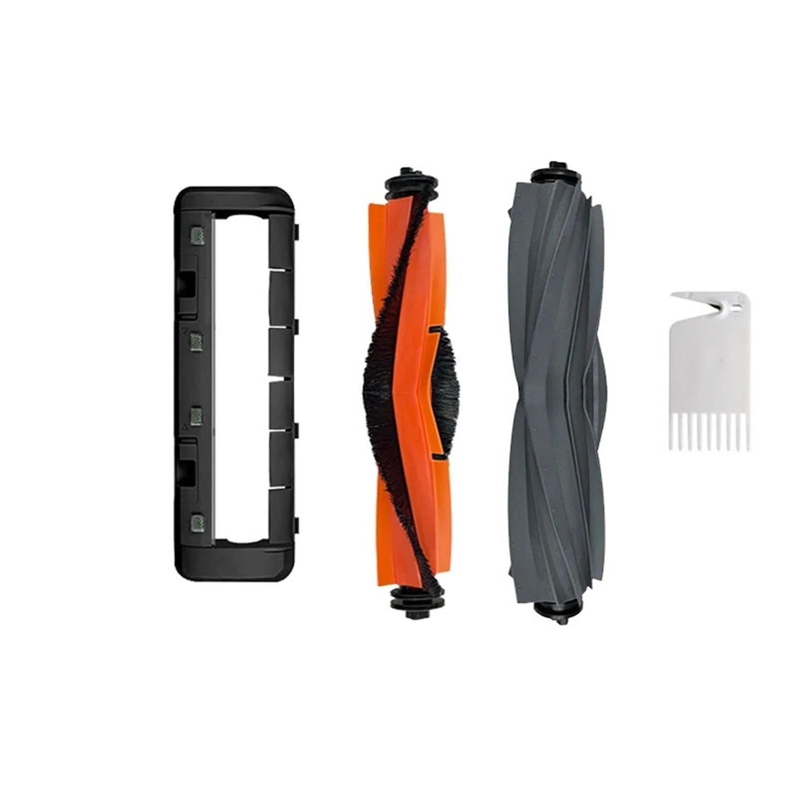 Vacuum Cleaner Brush Cover, Compatible for Mijia, Omni 1S B101CN Robot X10+, Compatible for Dreame, L10s Ultra S10 Pro L20 Ultra X30 S30 (3pcs Black Set)