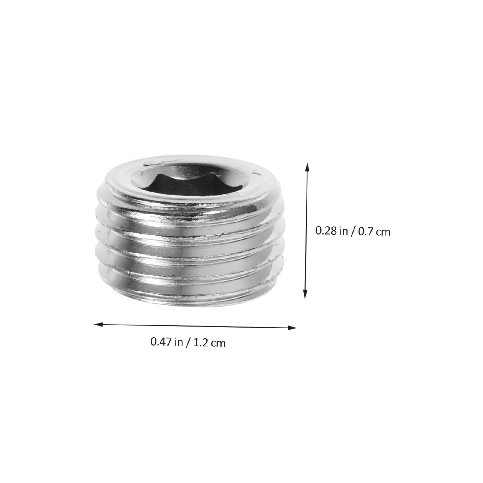 Housoutil Pcs Head Pipe Plugs Steel Threaded Iron Inserts Leakproof Sealing Caps for Thread Repair
