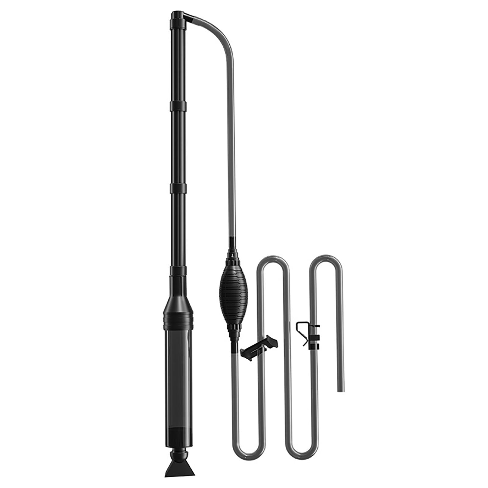 Limpiador Manual De Grava para Acuarios, Kit Limpiador De Arena para Peceras, Limpiador De Algas, Apto para Cambio De Filtro De Agua y Circulación De Agua(L)