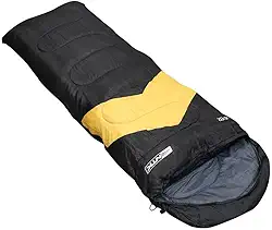 NTK, Saco de Dormir, Solteiro, Poliéster 190T, Acampamentos, Viper, Preto e Laranja