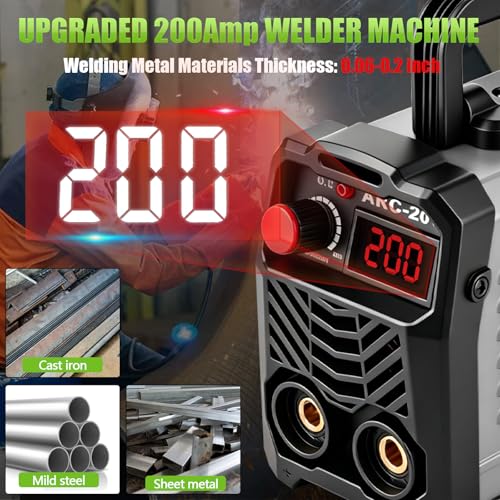 Hpoouo 200Amp Mini Stick Welder