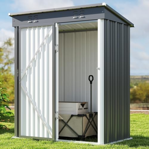 Bealife Abri de Jardin en Métal Abri à Outils, Abri à Outils en Acier Galvanisé, Abri de Rangem...