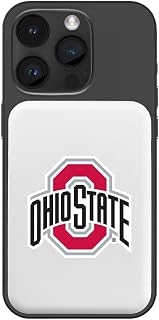 Guard Dog - Magnetic Battery Pack Phone Charger - White - Collegiate Licensed - Ohio State Buckeyes - Logo