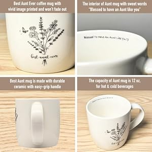 Best Aunt Coffee Mug 12 Ounce Ceramic, Aunt Keychain for Women, Best Aunt Ever Gift from Niece Nephew, Favorite Aunt Gifts, Gifts for an Aunt Birthday Mothers Day Christmas Best Aunt Coffee Mug 12 Ounce Ceramic Aunt Keychain for Women Best Aunt Ever Gift from Niece Nephew Favorite Aunt Gifts Gifts for an Aunt Birthday Mothers Day Christmas