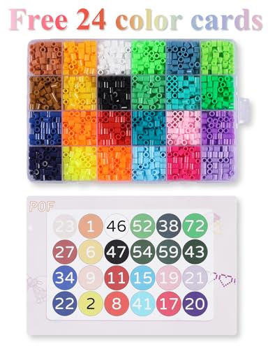 Cuentas de fusible para decoración navideña y proyectos creativos en tres dimensiones de 5 mm 6