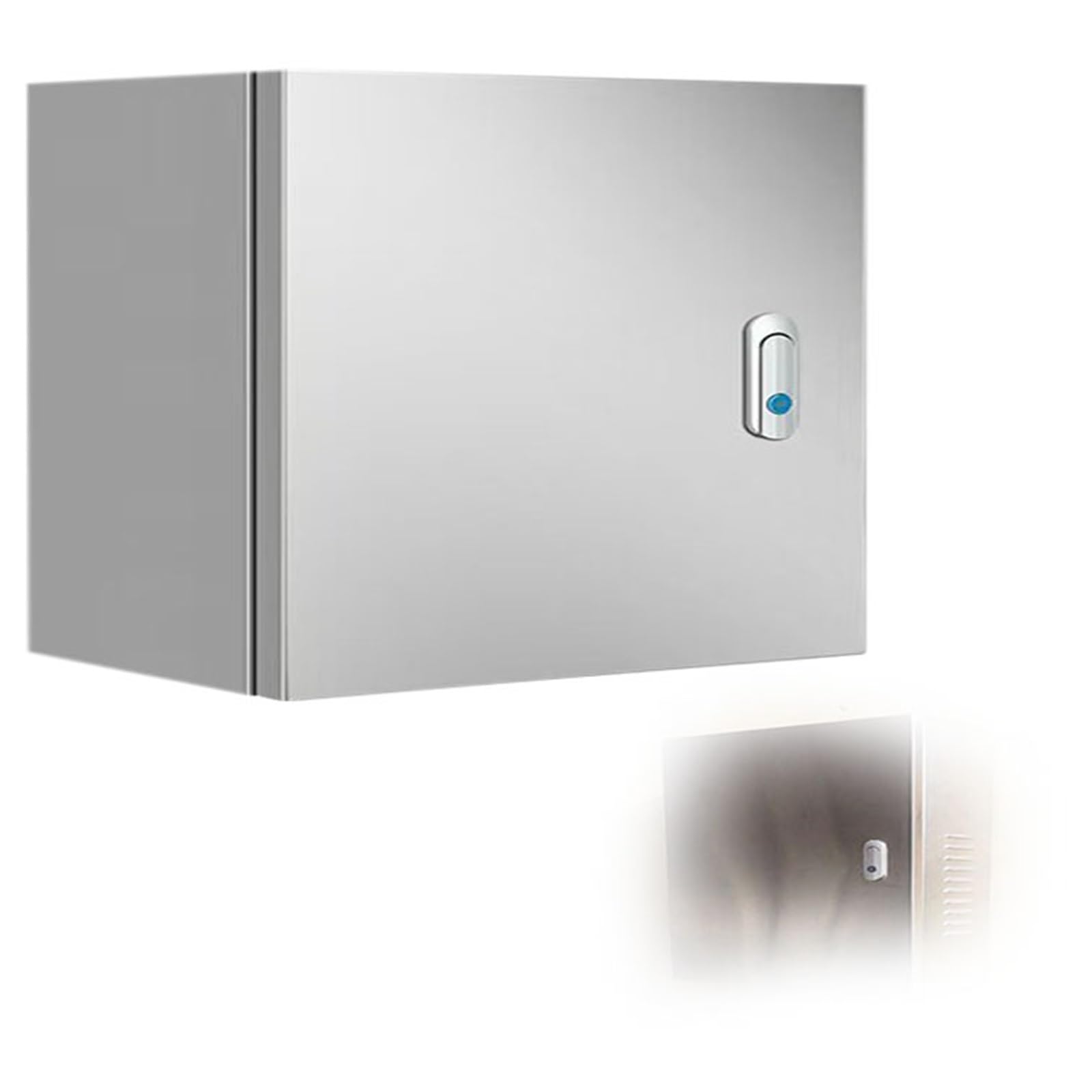 Contenitore Elettrico per Esterni, Armadio Elettrico a Parete in Acciaio Inox con sportello chiudibile a Chiave, Scatola di contenimento Esterna Resistente alle intemperie per apparecchiatur
