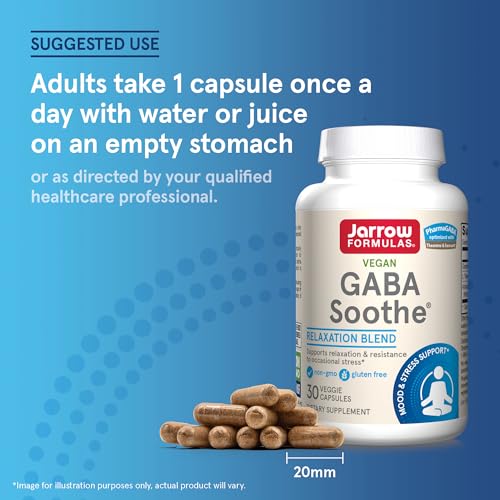 Jarrow GABA Soothe, for Relaxation & Occasional Stress, 30 Capsules - image 7