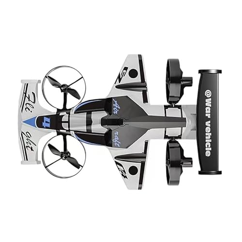 New Foam Aircraft, Remote-Controlled car Ground Drift/air Flight Dual-Mode Gravity Sensing Stunt, Colorful Light Drone, 3-Speed 360° Rotation, for Boys and Boyfriends (White)