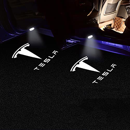 Meagkka Car Door Lights for Model S/3/X/Y Logo Projector 4 Pack Tesla Puddle Lights LED Welcome Lights Ghost Shadow for Model 3/S/Y/X Accessories by Meagkka - Image 3
