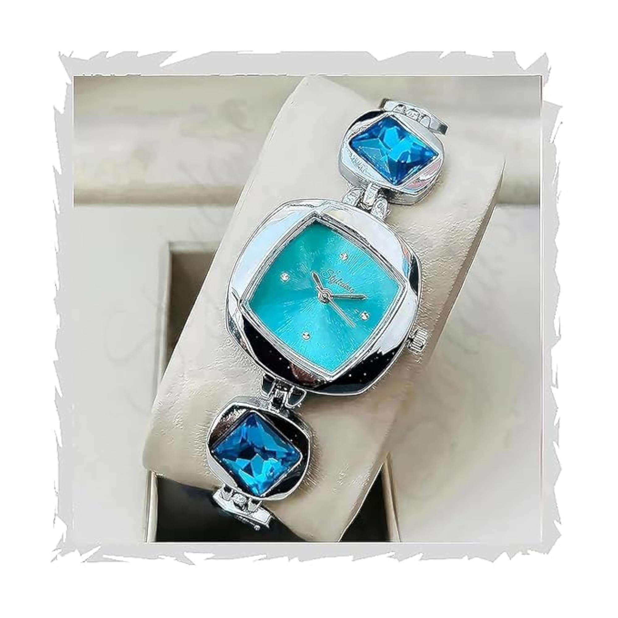 Women's Stylish Girls Analog Watch with Gem Dial