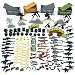 Taken All Custom Military Army Weapons and Accessories Set Compatible Major Brands ，Accessories - Hats, Weapons, Tools, Modern Assault Pack Military Building Blocks Toy (Original Version)